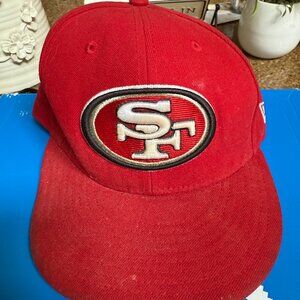 Vintage New Era San Francisco 49ers team NFL Fitted hat cap size 7 3/8 30% Wool
